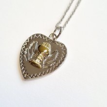 Additional picture of First Communion Heart Shaped with Chalice Pendant