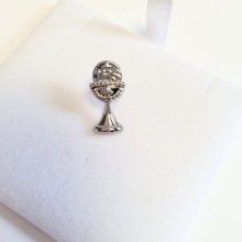 Additional picture of First Communion Silver Chalice Pin