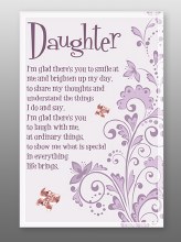 Daughter Glass Plaque 18 x 13cm