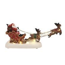 Santa Riding Sleigh with LED (25cm) Santa Riding Sleigh with LED (25cm)