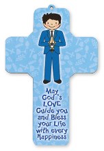 Boy First Holy Communion Wood Cross Boy First Holy Communion Wood Cross