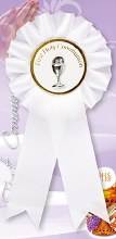 First Communion Rosette with Chalice Motif