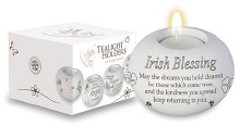 Irish Blessing Candle Holder and Candle
