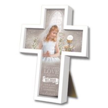 Girl Communion Message Cross