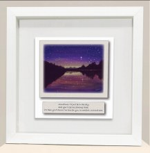 Comfort Love and Care Star Framed Picture