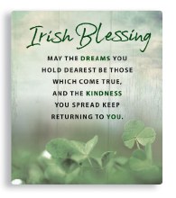 An Irish Blessing Porcelain Plaque (15cm)