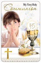 Boy First Communion Prayercard