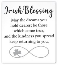 Irish Blessing Plaque (14cm)