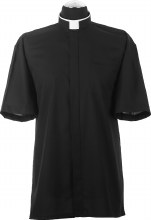 Tonsure Black Clergy Shirt