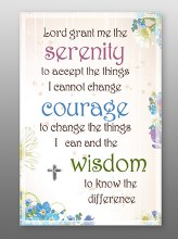 Serenity Glass Plaque 18 x 13 cm