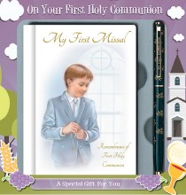 Boy First Holy Communion Gift Set with Missal