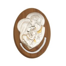 Sterling Silver Holy Family Icon (13x9cm)