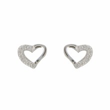 Open Heart Sterling Silver Earrings Open Heart Sterling Silver Earrings