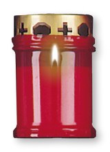 Red Memorial Candle 11cm