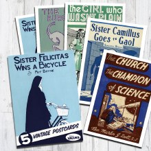 Sister Felicitas Wins a Bicycle Postcard Pack