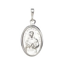 Additional picture of Sterling Silver Scapular Medal