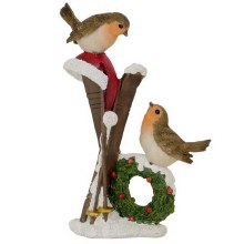 Duo Christmas Robins (18cm) Duo Christmas Robins (18cm)
