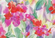 Watercolours Petals Note Cards