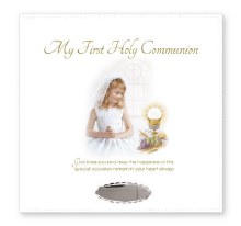 Girl White Leatherette First Holy Communion