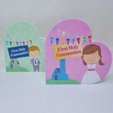 Additional picture of Boy First Holy Communion Heart Plaque