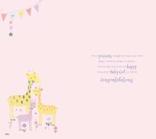 Additional picture of Congratulations Baby Girl Card