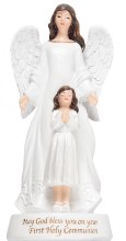 Girl Fisrt Holy Communion Guardian Angel Statue Girl Fisrt Holy Communion Guardian Angel Statue