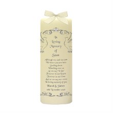 Additional picture of Weddding Wish Silver Remembrance Candle