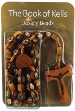 Wooden Book of Kells Rosary Beads Wooden Book of Kells Rosary Beads