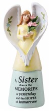 Sister Message Resin Angel