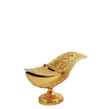 Gold Plated Incense Boat (8 x 14cm)