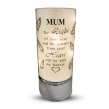 Mum Memorial Battery Light Tube (20cm)