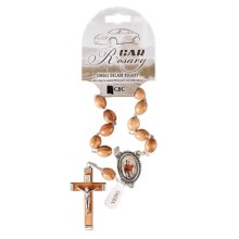 Olive Wood Single Decade Car Rosary