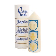 Baptism, Communion & Confirmation Candle (15cm)