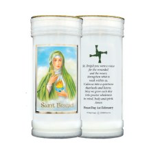 St Brigid Pilar Candle (15cm)