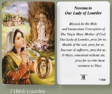 Additional picture of Novena to Our Lady of Lourdes Prayer card