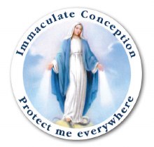 Immaculate Conception Car sticker