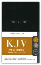 KJV Pew Bible, Large Print, Black