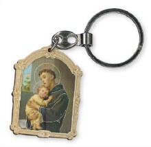 7430 St Anthony Wood Keyring