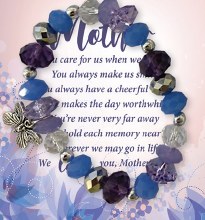 Mother Glass Bracelet with Card Mother Glass Bracelet with Card