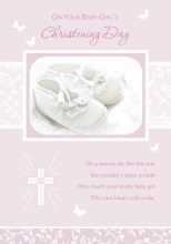 Christening Girl Card