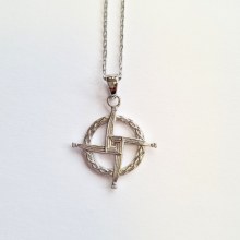 Additional picture of Sterling Silver St Brigid Cross Pendant