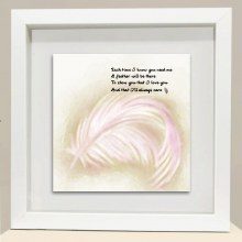 I'll Always Care Feather Framed Print