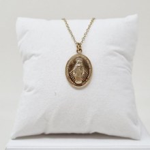 18-ct gold Miraculous Medal with Chain