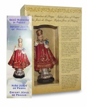 Additional picture of Child of Prague Statue with bookmark (12cm)