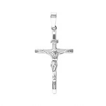 Sterling Silver INRI Crucifix Pendant with Chain