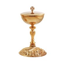 Gold Plated Ciborium with Fusion Decorated base (20.5cm)