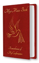 Red Souvenir of Confirmation Mass Book Red Souvenir of Confirmation Mass Book