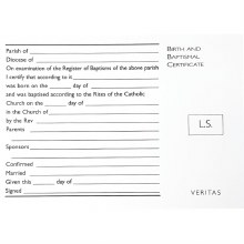 Additional picture of Book of Birth & Baptism Certificates, Long Form