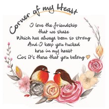 Friendship Corner of My Heart Greeting Card