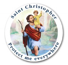 St Christopher Car Sticker